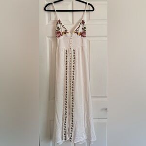 Embroidered Rose Sundress